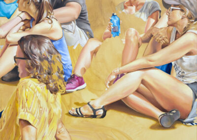 street romance, 2020, oil on canvas, 150 x 140 cm
